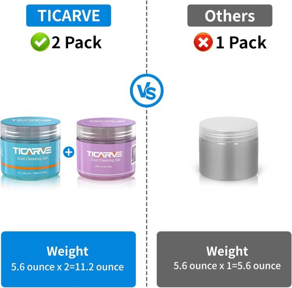 TICARVE 2Pack Cleaning Gel for Car Cleaning Putty - Image 2