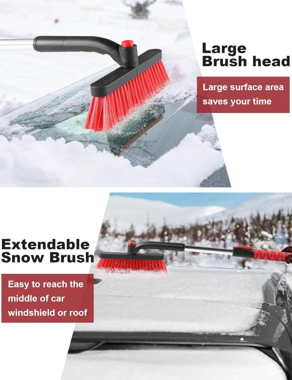 anngrowy 32" Snow Brush for Car Ice Scraper - Image 4