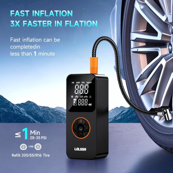 Tire Inflator Portable Air Compressor-Air Pump 150PSI Cordless Electric for Car - Image 4