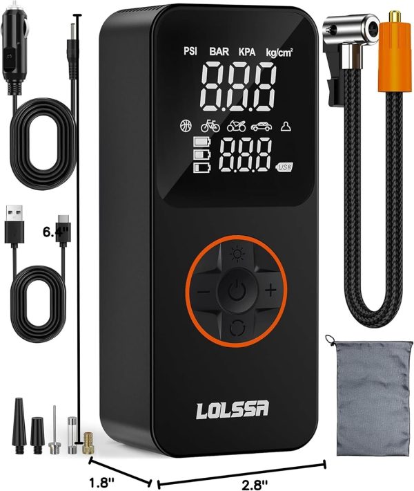Tire Inflator Portable Air Compressor-Air Pump 150PSI Cordless Electric for Car - Image 2