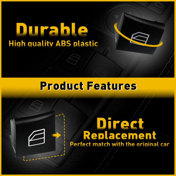 2PCS Master Window Switch Button Cover Cap For Mercedes-Benz  X164,W164,W251 etc. - Image 5
