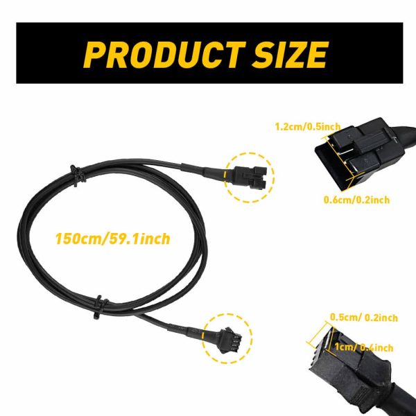 4 Pin Extension Wire Cable Connector For RGB LED Strip Rock Lights Glow-1.5M - Image 9