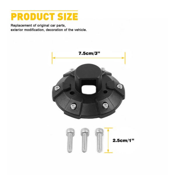 ABS Antenna Base Cover Trim Replacement for 2007-2021 Jeep Wrangler JK/JL/JT - Image 7