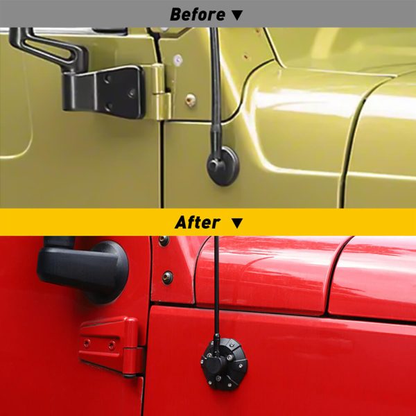 ABS Antenna Base Cover Trim Replacement for 2007-2021 Jeep Wrangler JK/JL/JT - Image 4