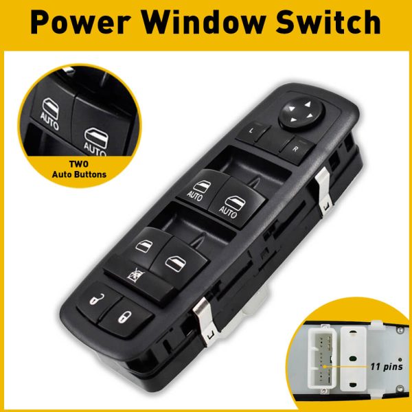Master Power Window Control Switch for 2011-2013 Jeep Grand Cherokee Dodge DURANGO 11Pin