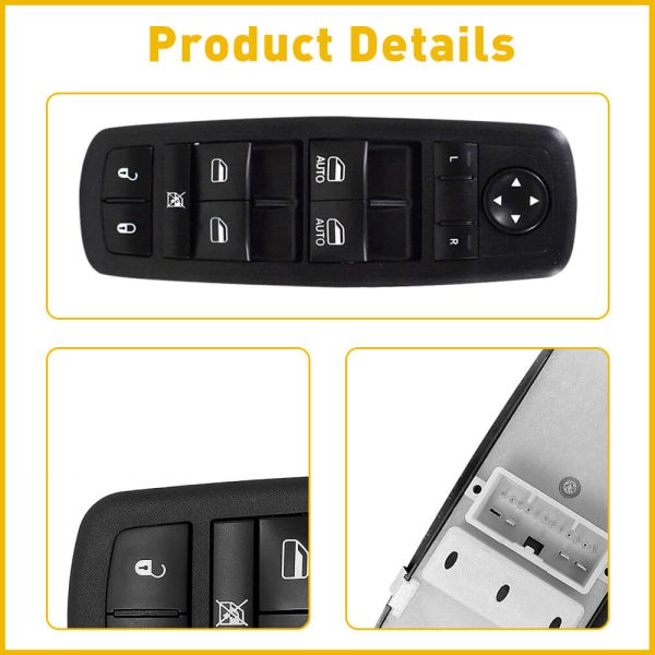 Master Power Window Control Switch for 2011-2013 Jeep Grand Cherokee Dodge DURANGO 11Pin - Image 7