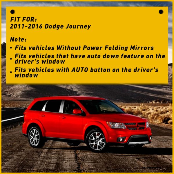 Car Power Master Window Switch For 2011-2016 Dodge Journey 8+13 Pins Without Power Folding Mirrors - Image 3