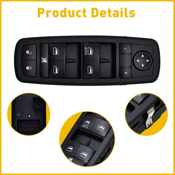 Car Power Master Window Switch For 2011-2016 Dodge Journey 8+13 Pins Without Power Folding Mirrors - Image 7