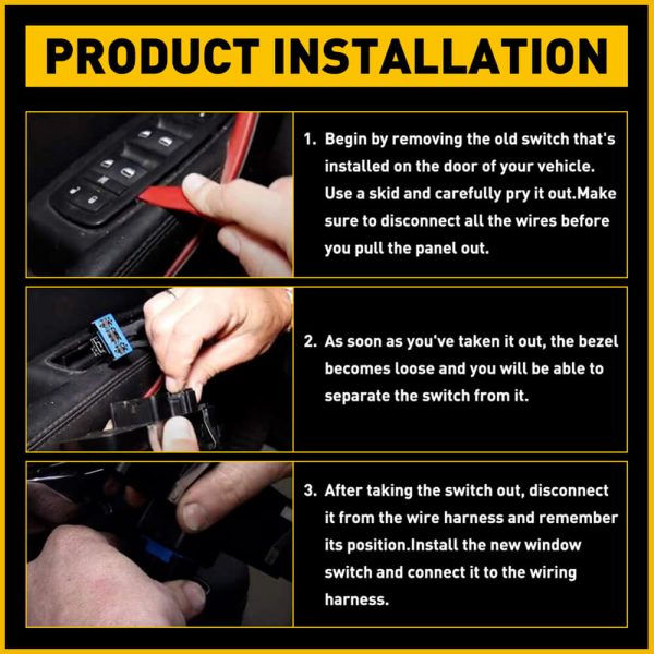 Car Power Master Window Switch For 2011-2016 Dodge Journey 8+13 Pins Without Power Folding Mirrors - Image 9