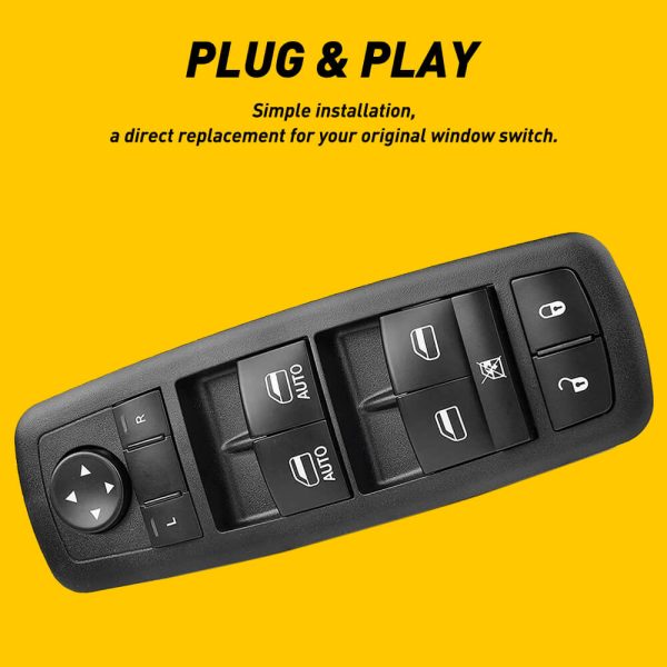 Driver Side Master Power Window Switch Compatible for 09-12 Dodge Ram 1500/2500/3500 & 07-11 Nitro, 09-10 Journey, 08-12 Jeep Liberty - Image 7