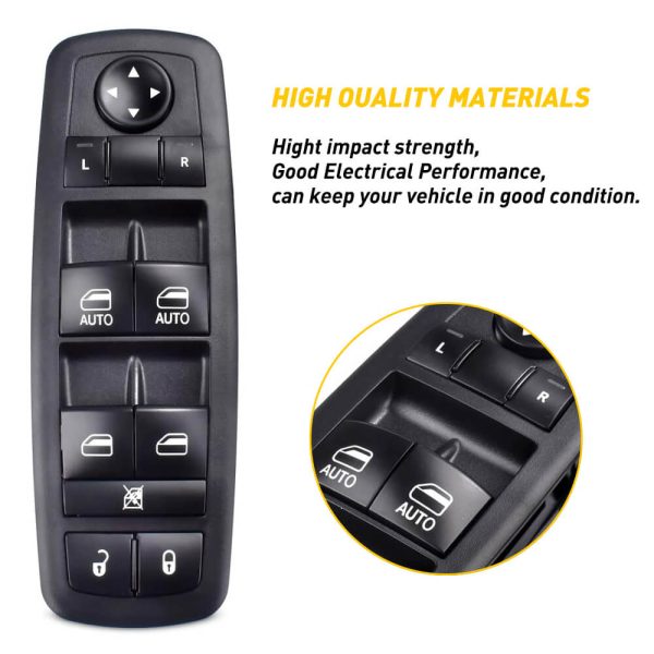 Driver Side Master Power Window Switch Compatible for 09-12 Dodge Ram 1500/2500/3500 & 07-11 Nitro, 09-10 Journey, 08-12 Jeep Liberty - Image 4