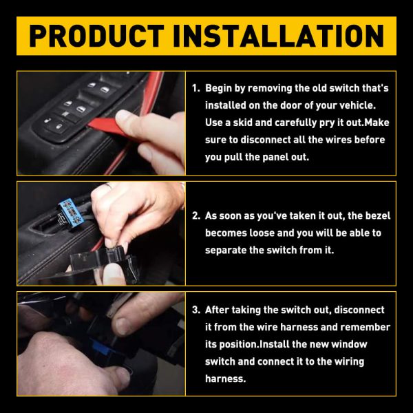 Driver Side Master Power Window Switch Compatible for 09-12 Dodge Ram 1500/2500/3500 & 07-11 Nitro, 09-10 Journey, 08-12 Jeep Liberty - Image 15