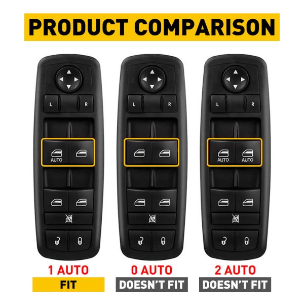 Driver Side Master Power Window Switch Compatible for 09-12 Dodge Ram 1500/2500/3500 & 07-11 Nitro, 09-10 Journey, 08-12 Jeep Liberty - Image 13