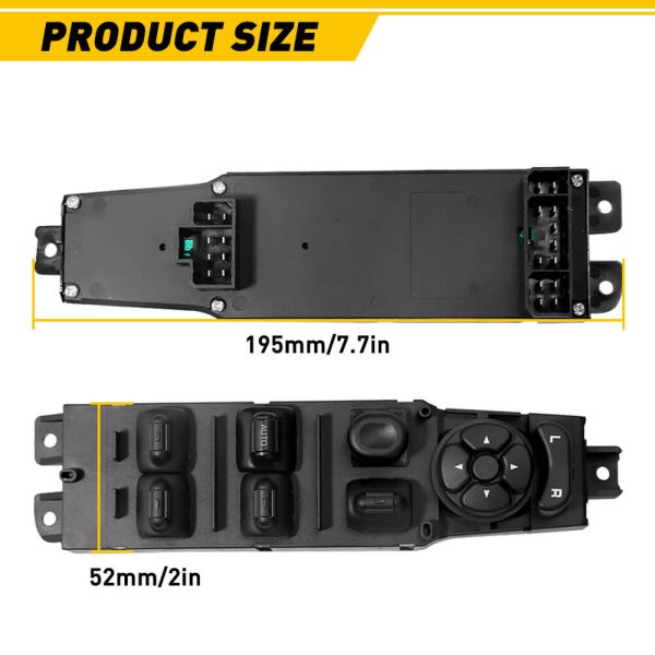 Driver Side Power Window Switch and Window Switch Bezel Replacement for 2002-2010 Dodge Ram 1500 2500 3500 - Image 5