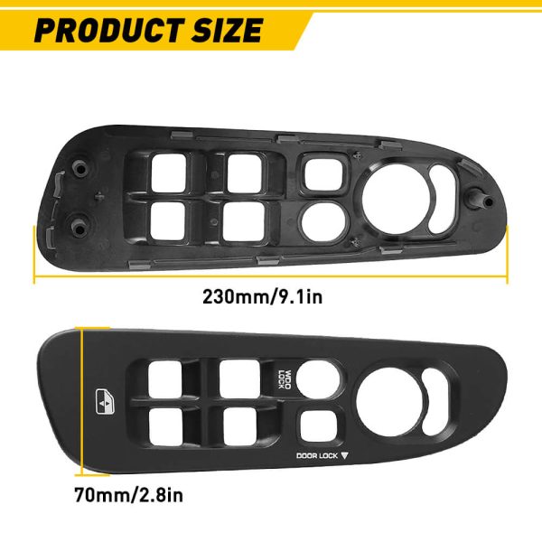 Driver Side Power Window Switch and Window Switch Bezel Replacement for 2002-2010 Dodge Ram 1500 2500 3500 - Image 6