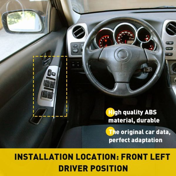 Driver Side Window Switch Bezel Plate For 2003-2008 Toyota Matrix, Pontiac Vibe etc. - Image 4