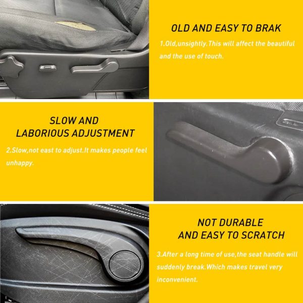 Front Left and Right Seat Recliner Handle Fit for 07-14 Chevrolet, GMC Models - Image 5