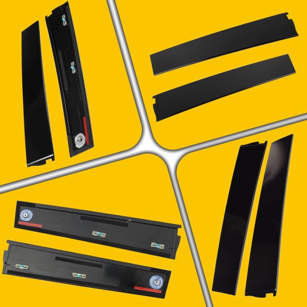 Gloss Black B Pillar Door Trim Molding for 2015-2020 Cadillac, Chevy and GMC - Image 8