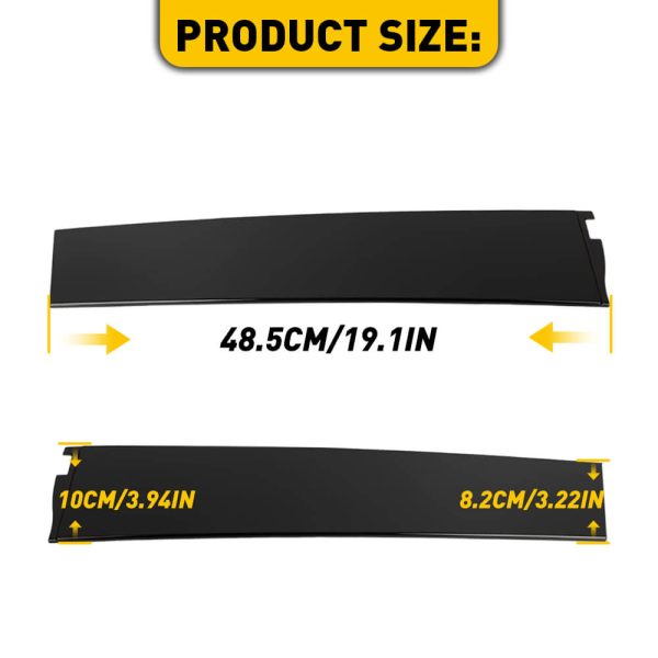 Gloss Black B Pillar Door Trim Molding for 2015-2020 Cadillac, Chevy and GMC - Image 9