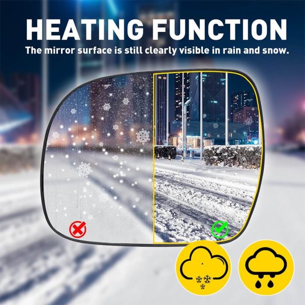 Heated Mirror Glass for 2004-2009 Lexus RX300 RX330 RX350 RX400H, Left and Right Side - Image 4