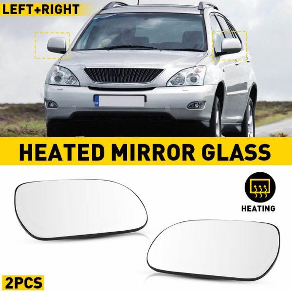 Heated Mirror Glass for 2004-2009 Lexus RX300 RX330 RX350 RX400H, Left and Right Side - Image 10