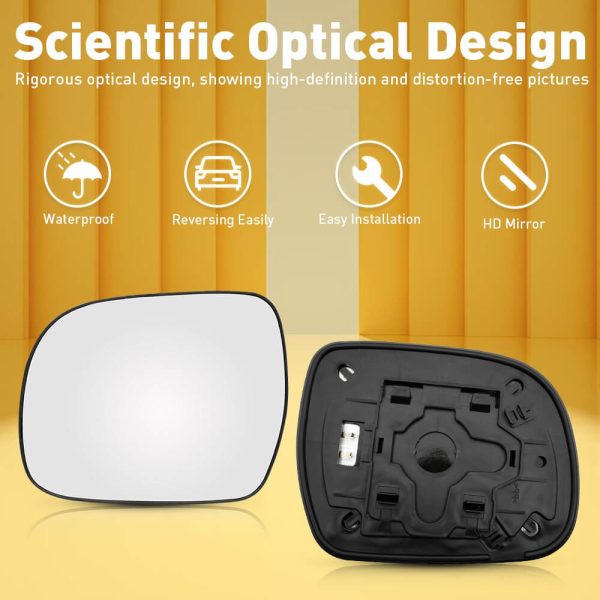 Heated Mirror Glass for 2004-2009 Lexus RX300 RX330 RX350 RX400H, Left and Right Side - Image 7