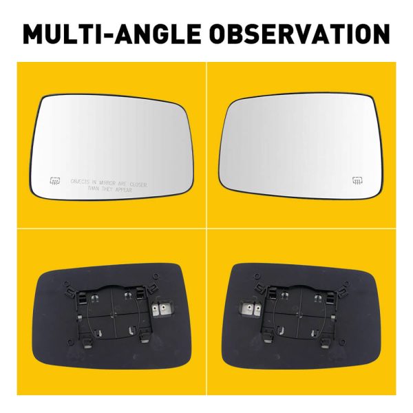 Heated Mirror Glass for 2010-2019 Dodge Ram 1500 2500, 2019 Ram 1500 Classic (Left & Right) - Image 7