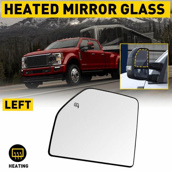 Heated Mirror Glass for 2015-2021 Ford F150 Models, 2017-2022 Ford F250 F350 F450 F550 SD -Upper and Lower Mirror Glass - Image 12