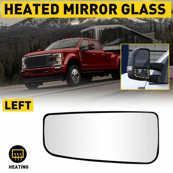 Heated Mirror Glass for 2015-2021 Ford F150 Models, 2017-2022 Ford F250 F350 F450 F550 SD -Upper and Lower Mirror Glass - Image 14