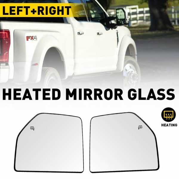 Heated Mirror Glass for 2015-2021 Ford F150 Models, 2017-2022 Ford F250 F350 F450 F550 SD -Upper and Lower Mirror Glass - Image 16