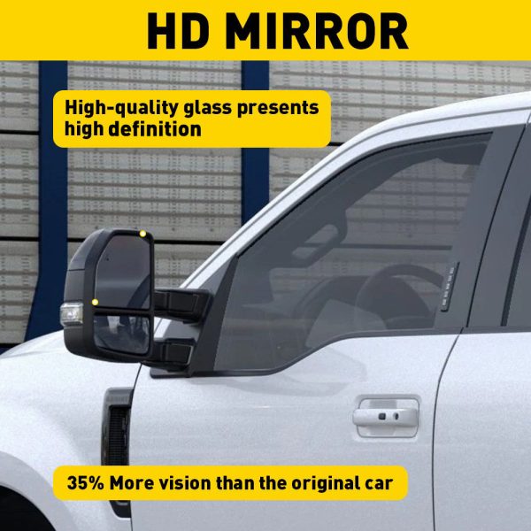 Heated Mirror Glass for 2015-2021 Ford F150 Models, 2017-2022 Ford F250 F350 F450 F550 SD -Upper and Lower Mirror Glass - Image 5