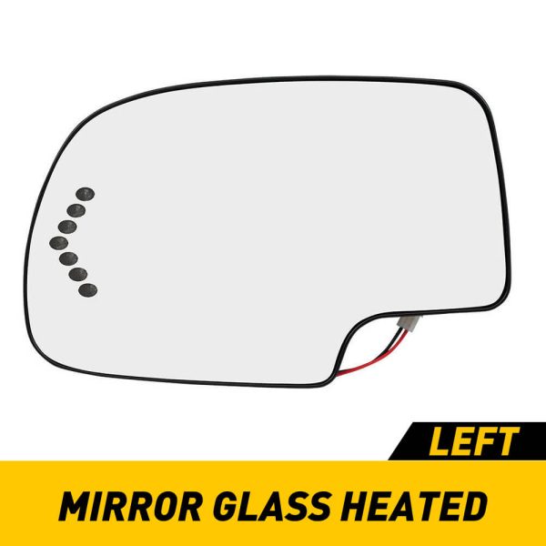 Heated Mirror Glass with Integrated Chevron-Style Turn Signal for 2003-2007 Cadillac, Chevrolet, GMC Models - Image 10