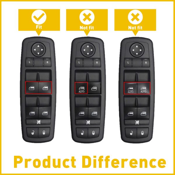 Master Power Window Control Switch for Chrysler 200, Dodge Dart, Jeep Cherokee 13+8pin - Image 4