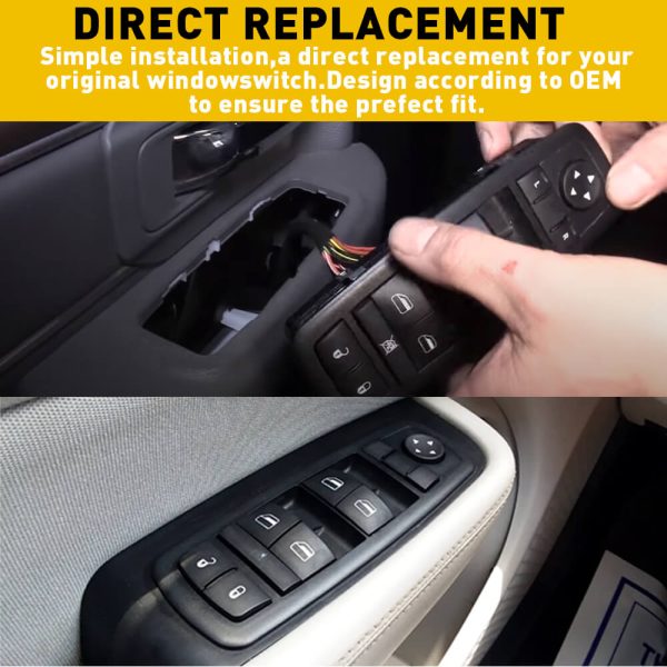 Master Power Window Control Switch for Chrysler 200, Dodge Dart, Jeep Cherokee 13+8pin - Image 5