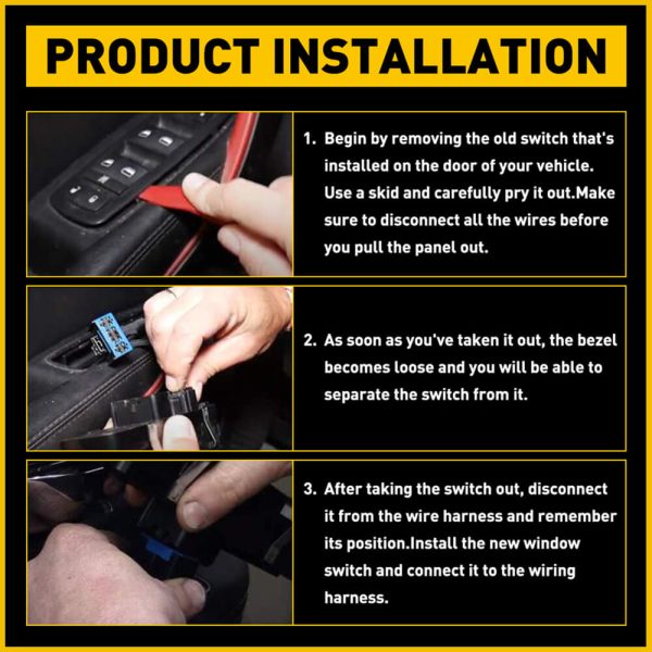 Master Power Window Control Switch for Chrysler 200, Dodge Dart, Jeep Cherokee 13+8pin - Image 9