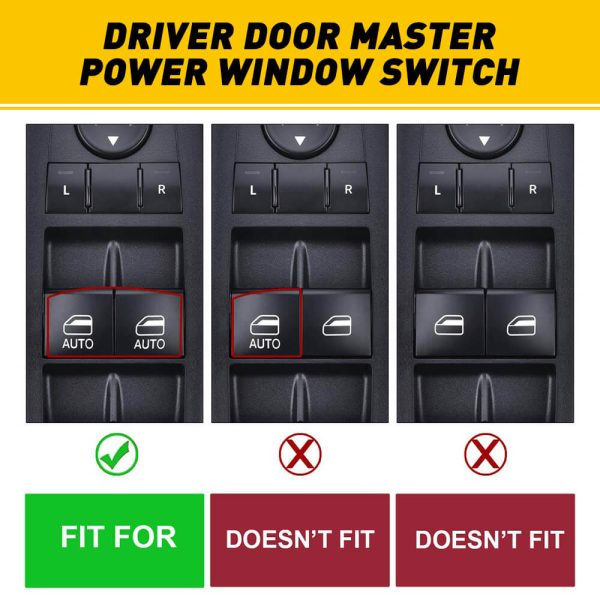Master Power Window Door Switch For Chrysler Dodge Charger Ram 4-Door 11 PIN - Image 4