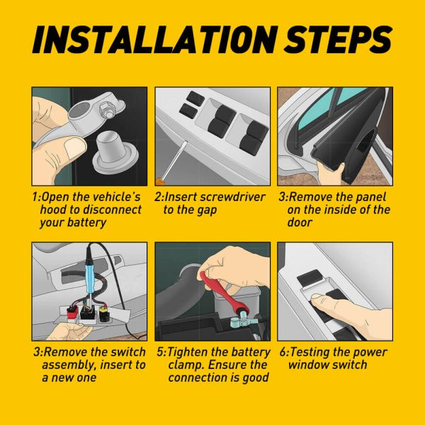 Master Power Window Door Switch For Chrysler Dodge Charger Ram 4-Door 11 PIN - Image 9