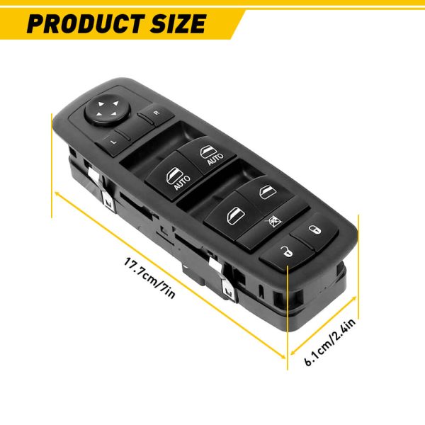 Master Power Window Door Switch For Chrysler Dodge Charger Ram 4-Door 11 PIN - Image 10