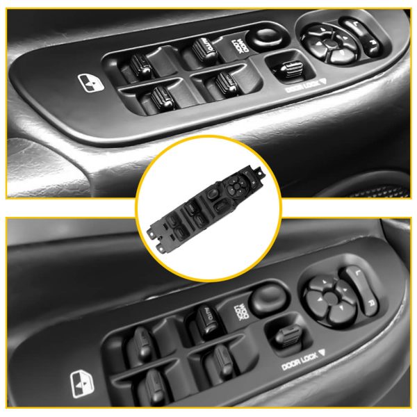 Master Power Window Switch, Car Window Switch Button For 1997-2001 Jeep Cherokee 12+8 Pin - Image 2