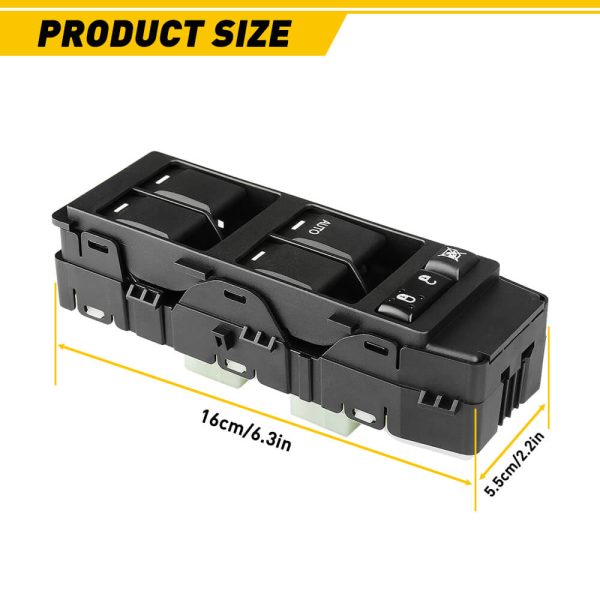 Master Power Window Switch, Car Window Switch Button For Chrysler 300 Dodge Avenger Dakota Jeep Compass Patriot 7+6 Pin - Image 7