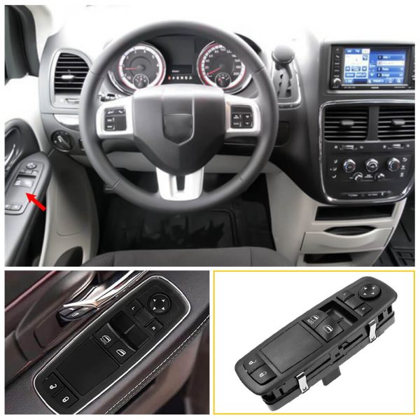 Master Power Window Switch for 2008-2011 Dodge Grand Caravan, Chrysler Town & Country 8+8 Pin - Image 2