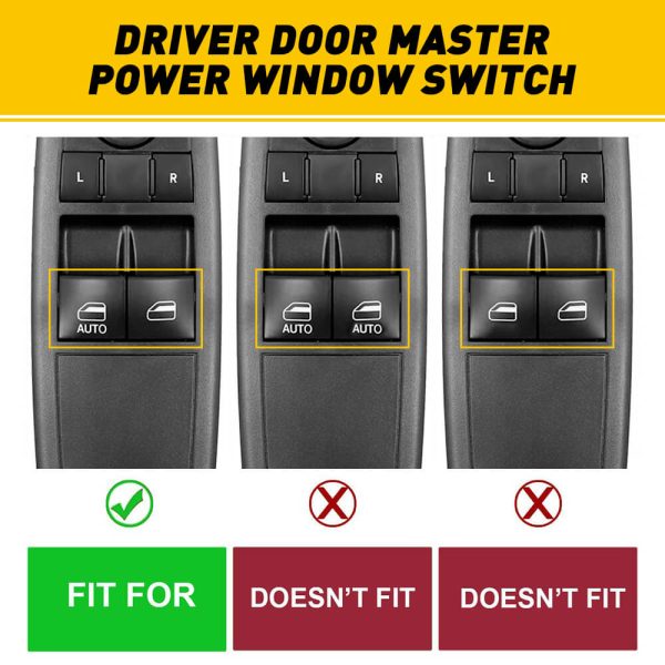 Master Power Window Switch for 2008-2011 Dodge Grand Caravan, Chrysler Town & Country 8+8 Pin - Image 4