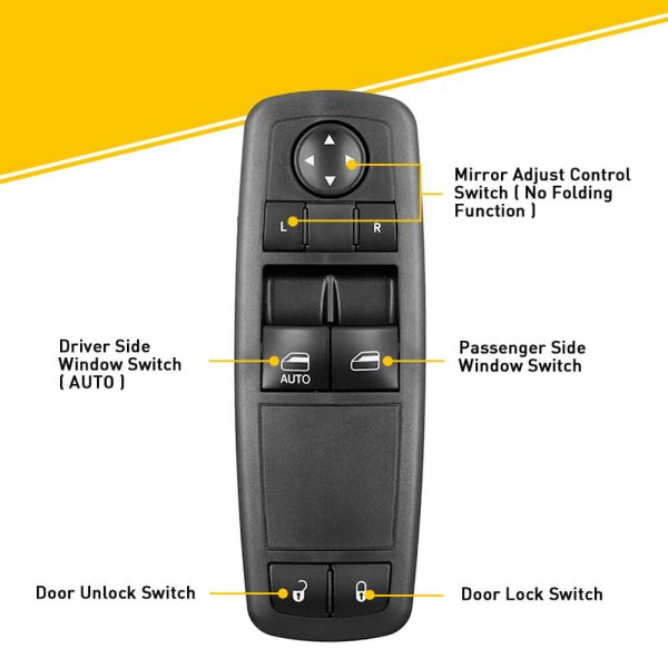 Master Power Window Switch for 2008-2011 Dodge Grand Caravan, Chrysler Town & Country 8+8 Pin - Image 7