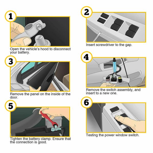 Master Power Window Switch for 2008-2011 Dodge Grand Caravan, Chrysler Town & Country 8+8 Pin - Image 10
