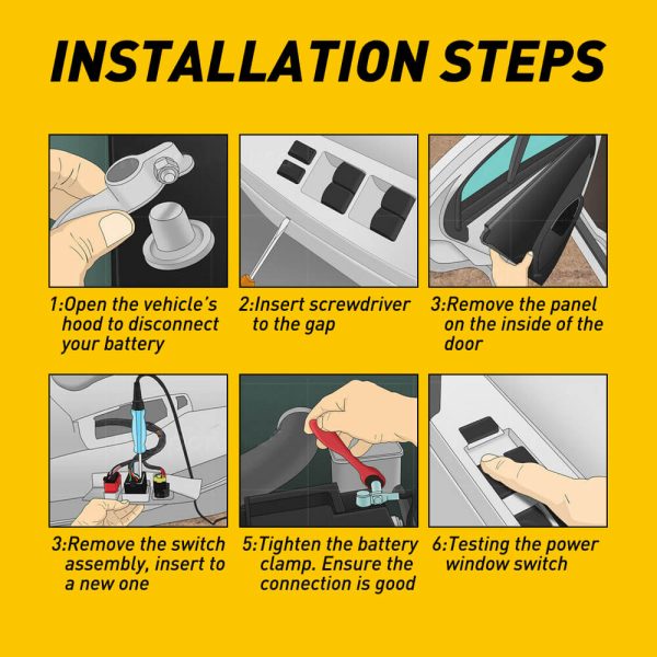 Master Power Window Switch for Chevy GMC Buick 6+8 Pins - Image 7