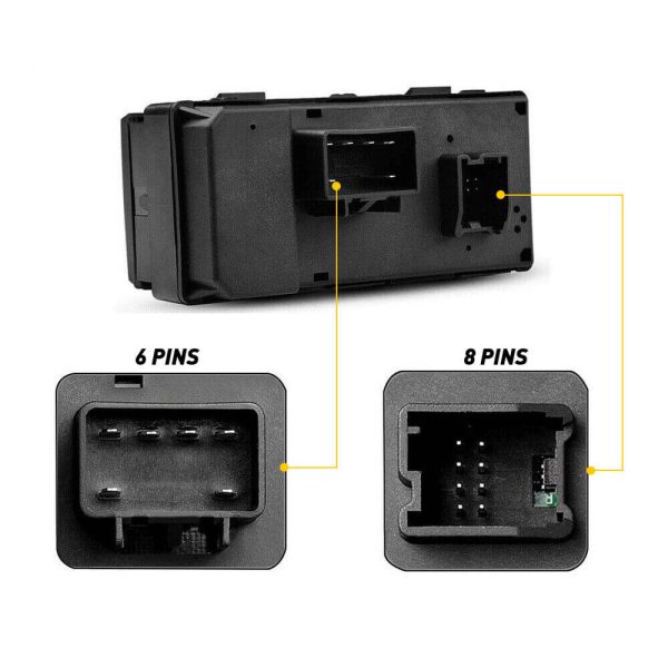 Master Power Window Switch for Chevy GMC Buick 6+8 Pins - Image 8