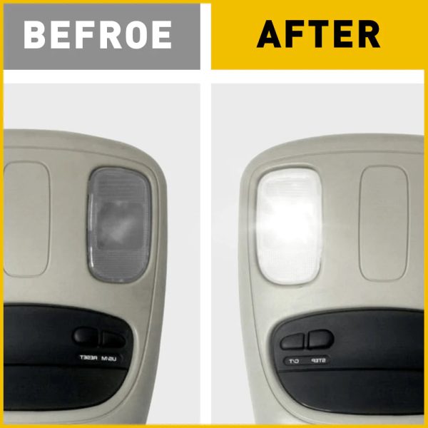 Pair Clear Overhead Console Reading Lamp Shell for Dodge Ram 02-08 1500, 03-09 2500 3500, 08-10 4500 5500 - Image 2