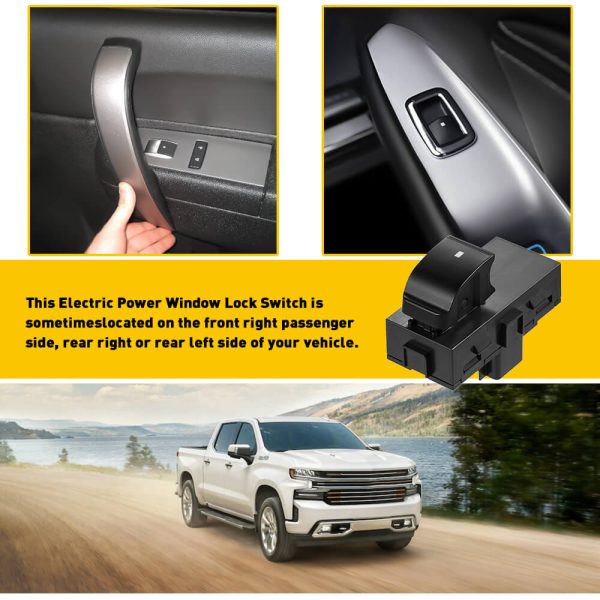 Power Window Switch For Chevrolet, GMC, Buick Lucerne Models 8 Pin (Passenger Side/ Rear Side) - Image 3
