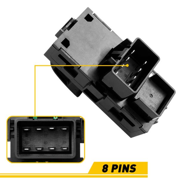 Power Window Switch For Chevrolet, GMC, Buick Lucerne Models 8 Pin (Passenger Side/ Rear Side) - Image 6