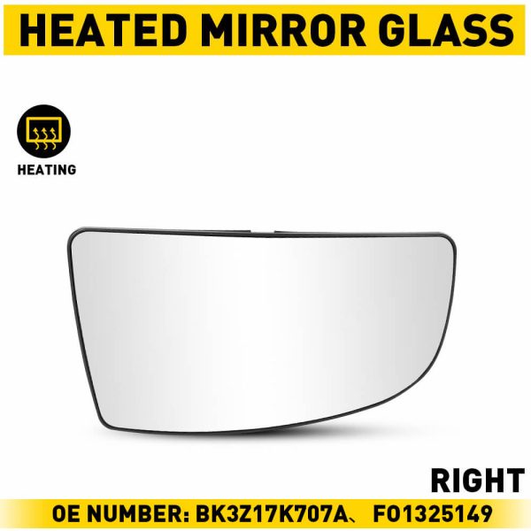 Rearview Side Mirror Glass for 2015-2022 Ford Transit 150 250 350 350HD - Upper & Lower Mirror Glass - Image 15